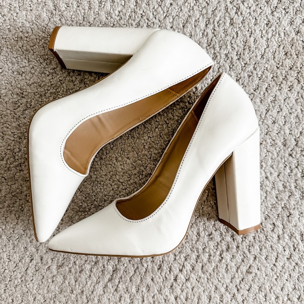 White Pump Heels